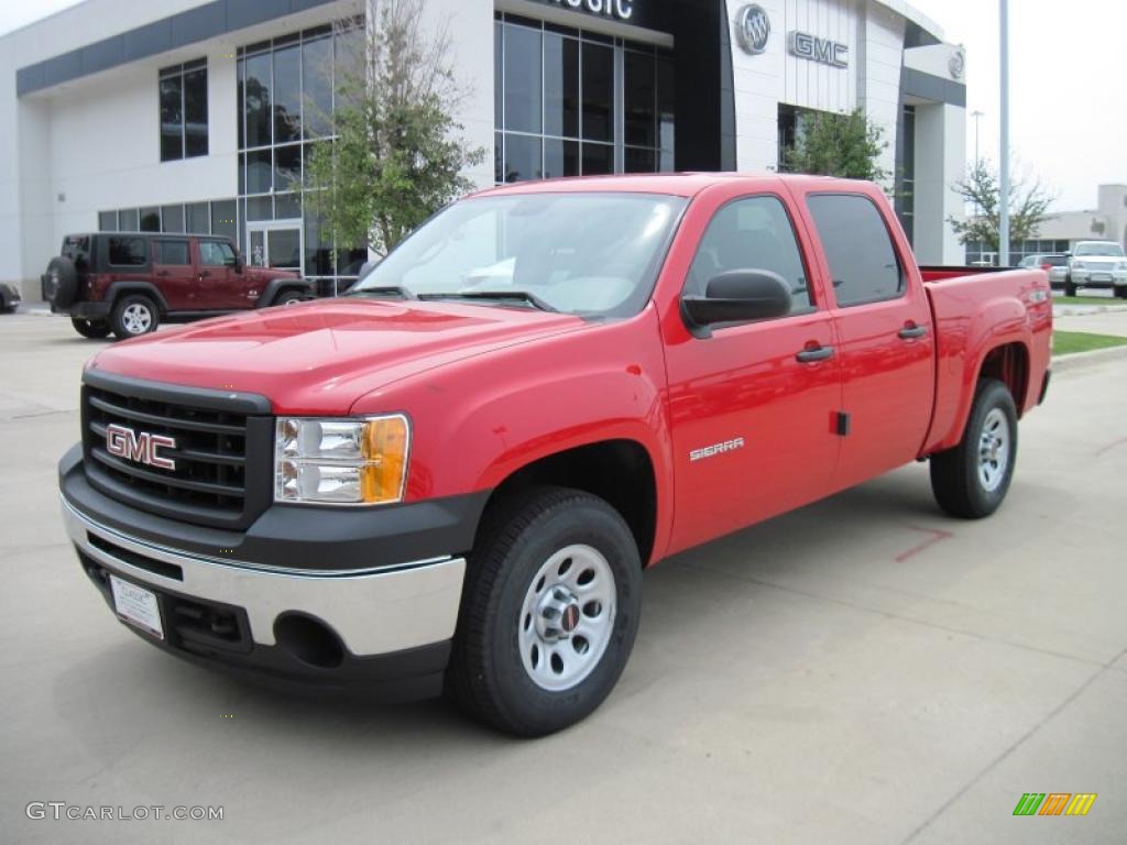 2010 Sierra 1500 Crew Cab 4x4 - Fire Red / Dark Titanium photo #1