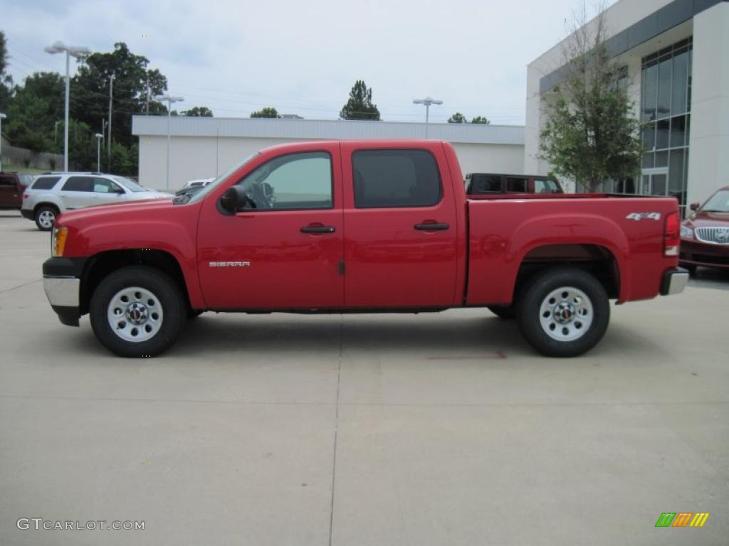 2010 Sierra 1500 Crew Cab 4x4 - Fire Red / Dark Titanium photo #3