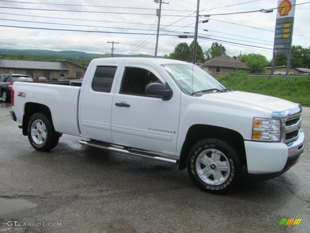 2009 Silverado 1500 LT Extended Cab 4x4 - Summit White / Light Titanium photo #16