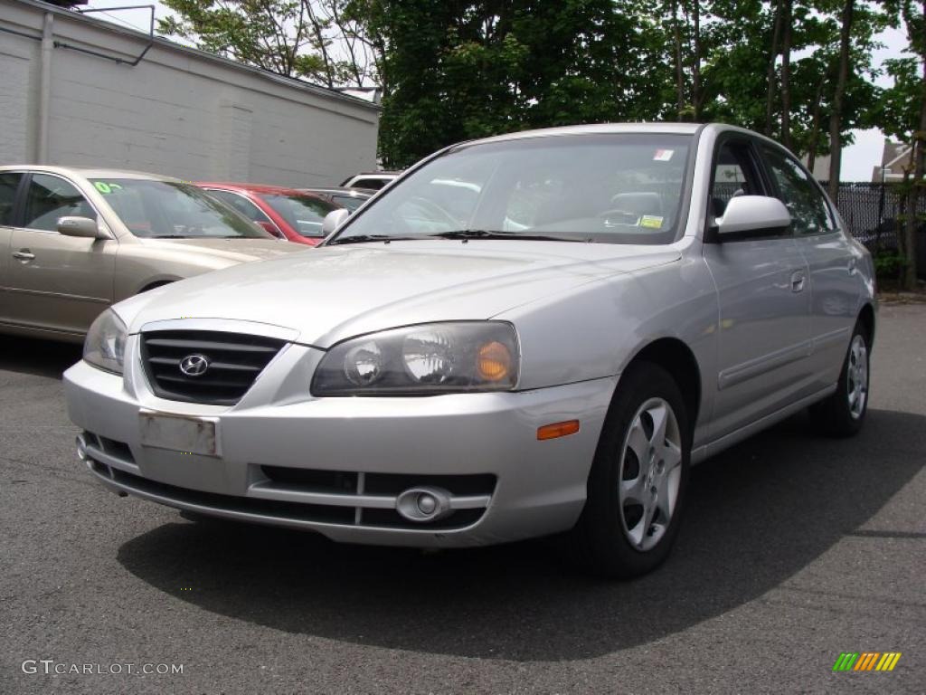 2004 Elantra GT Sedan - Sterling Silver / Gray photo #1