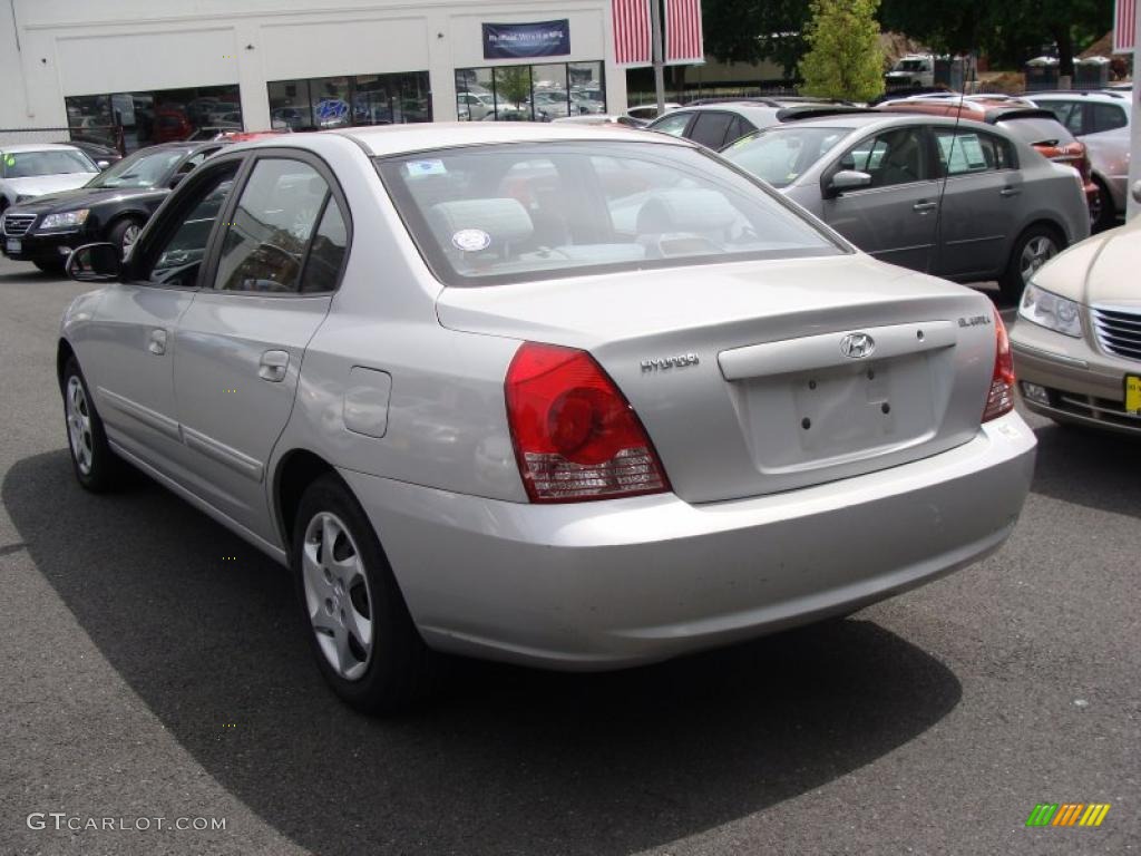 2004 Elantra GT Sedan - Sterling Silver / Gray photo #7