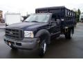 True Blue Metallic - F450 Super Duty XL Regular Cab 4x4 Chassis Stake Truck Photo No. 1