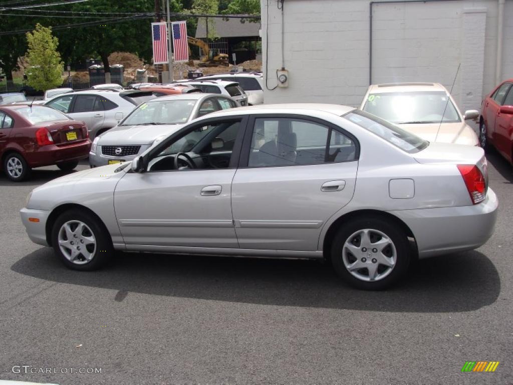 2004 Elantra GT Sedan - Sterling Silver / Gray photo #8