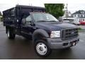 True Blue Metallic - F450 Super Duty XL Regular Cab 4x4 Chassis Stake Truck Photo No. 3