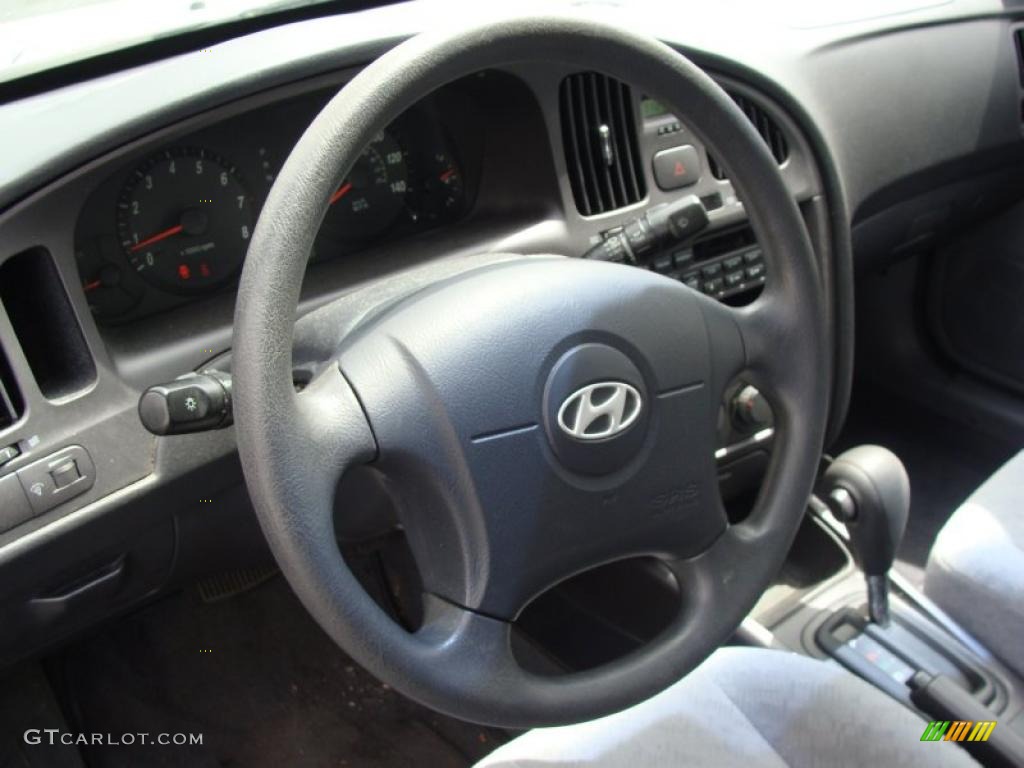 2004 Elantra GT Sedan - Sterling Silver / Gray photo #19