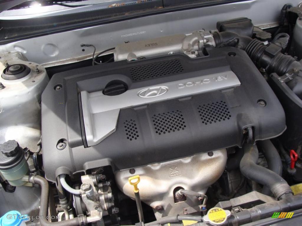 2004 Elantra GT Sedan - Sterling Silver / Gray photo #24
