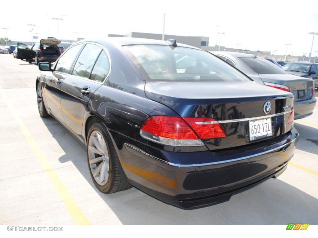 2007 7 Series 750i Sedan - Monaco Blue Metallic / Beige photo #2