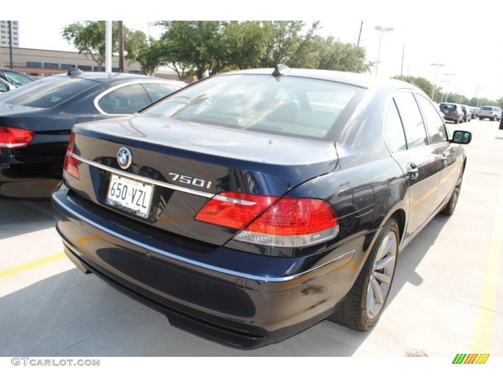 2007 7 Series 750i Sedan - Monaco Blue Metallic / Beige photo #3