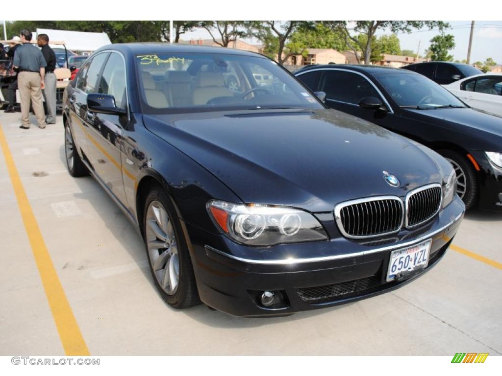 2007 7 Series 750i Sedan - Monaco Blue Metallic / Beige photo #4
