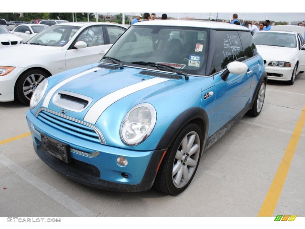 2003 Cooper S Hardtop - Electric Blue Metallic / Panther Black photo #1