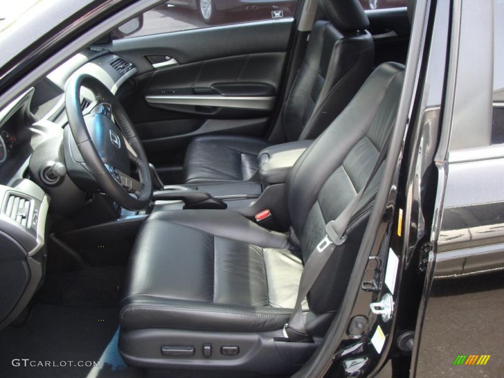 2009 Accord EX-L Sedan - Crystal Black Pearl / Black photo #12
