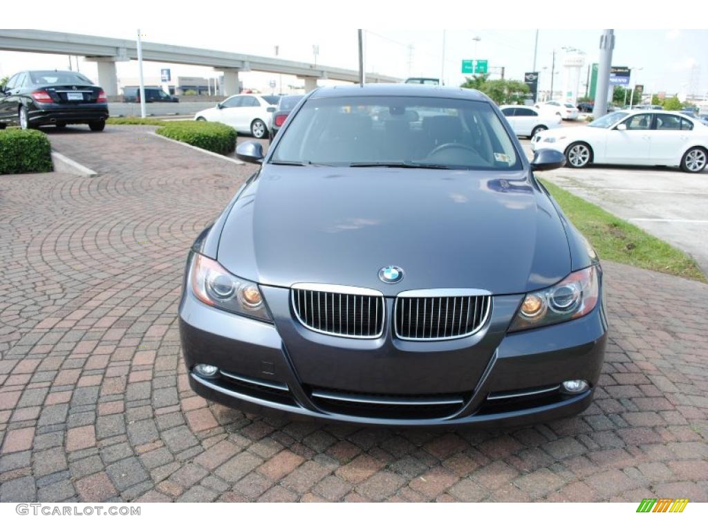 2008 3 Series 335i Sedan - Sparkling Graphite Metallic / Black photo #2