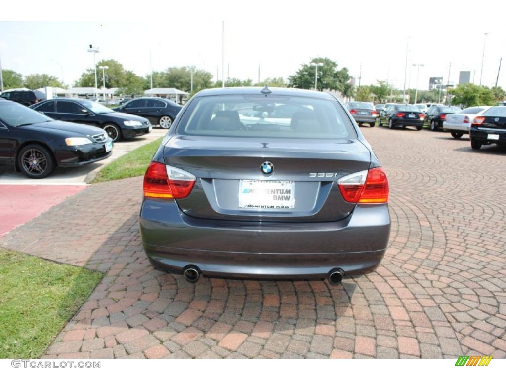 2008 3 Series 335i Sedan - Sparkling Graphite Metallic / Black photo #6