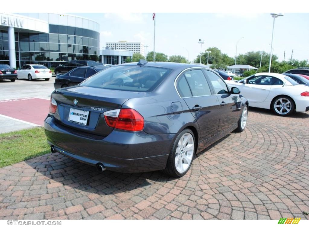 2008 3 Series 335i Sedan - Sparkling Graphite Metallic / Black photo #7