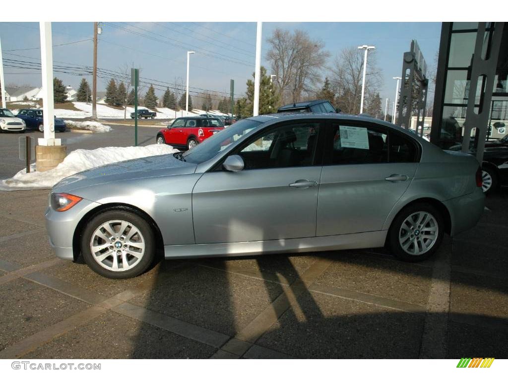 2006 3 Series 325i Sedan - Titanium Silver Metallic / Black photo #5