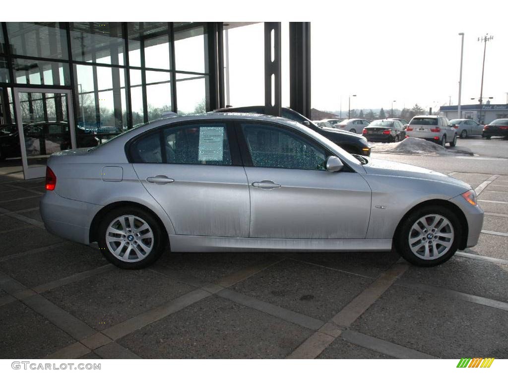 2006 3 Series 325i Sedan - Titanium Silver Metallic / Black photo #9