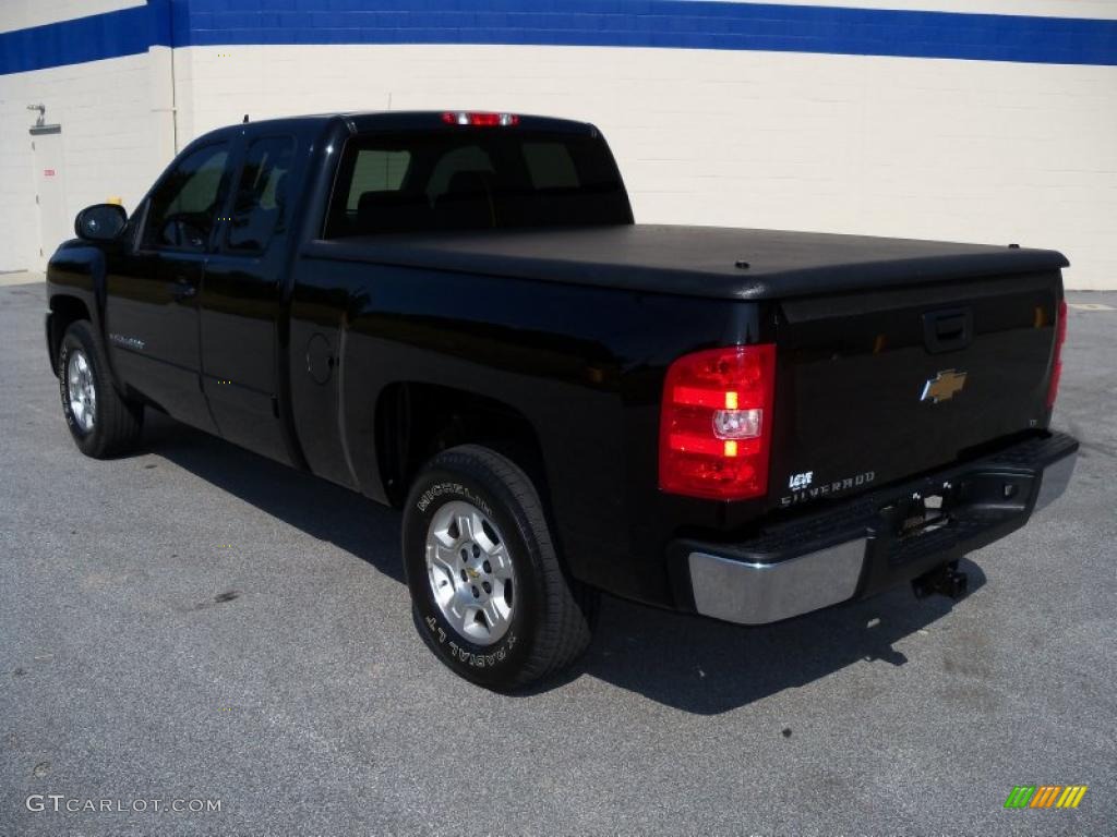 2007 Silverado 1500 LT Extended Cab - Black / Ebony Black photo #5