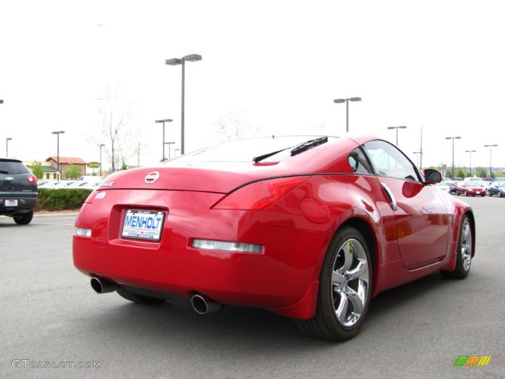 2006 350Z Enthusiast Coupe - Redline / Carbon Black photo #3