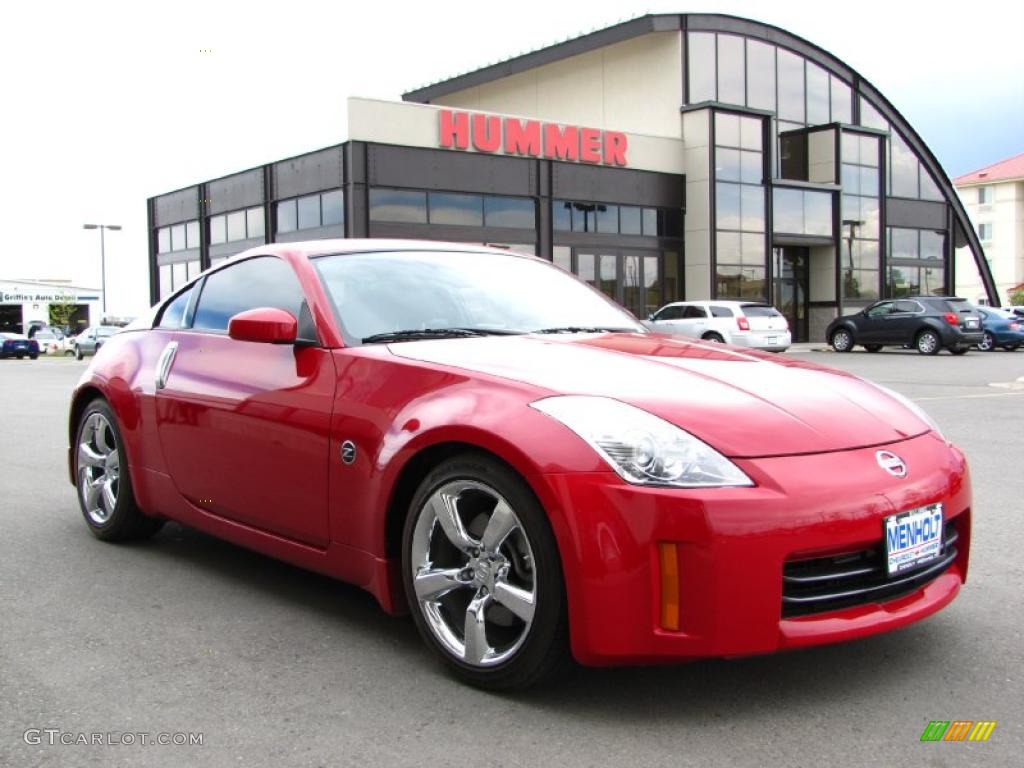2006 350Z Enthusiast Coupe - Redline / Carbon Black photo #8