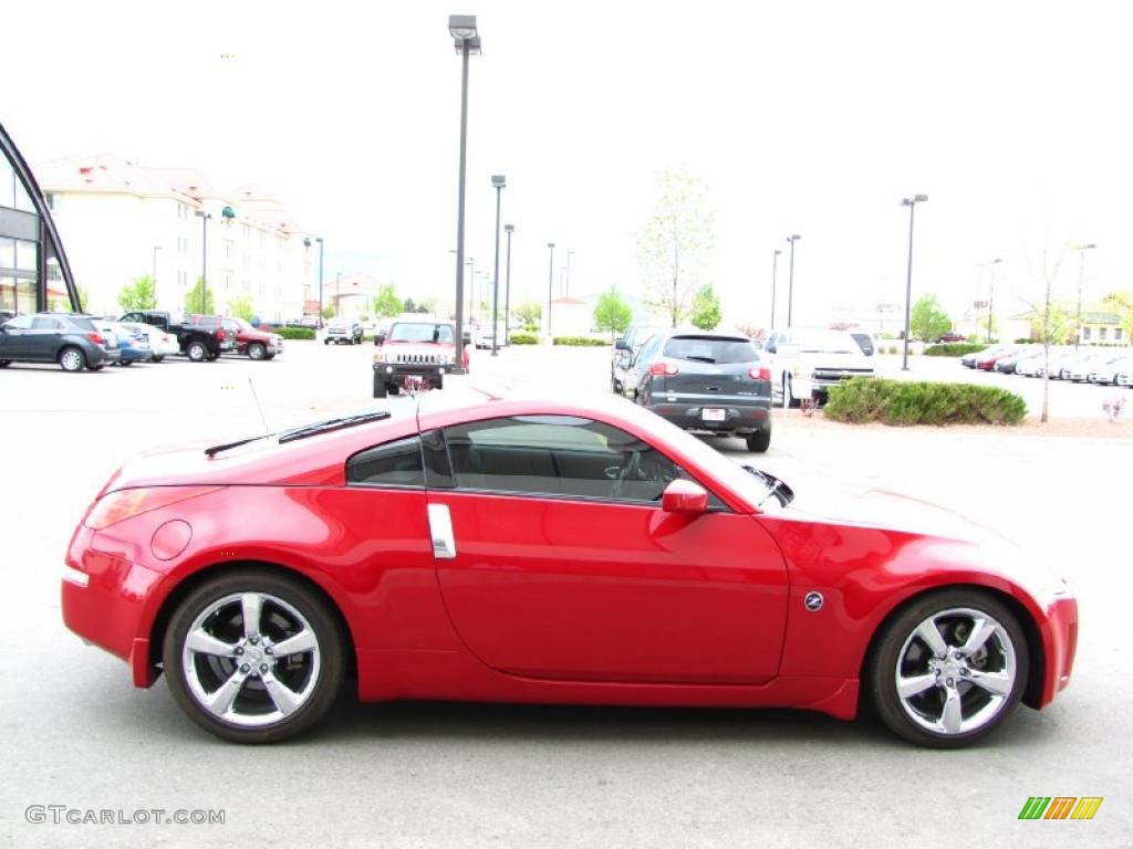 2006 350Z Enthusiast Coupe - Redline / Carbon Black photo #9