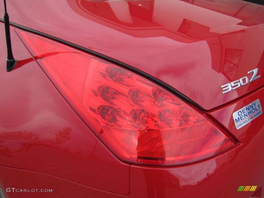 2006 350Z Enthusiast Coupe - Redline / Carbon Black photo #11