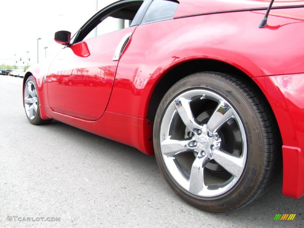 2006 350Z Enthusiast Coupe - Redline / Carbon Black photo #12