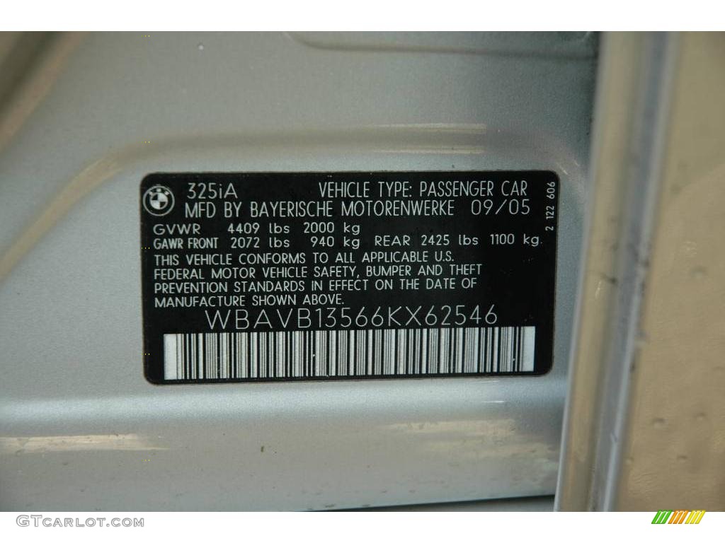 2006 3 Series 325i Sedan - Titanium Silver Metallic / Black photo #24