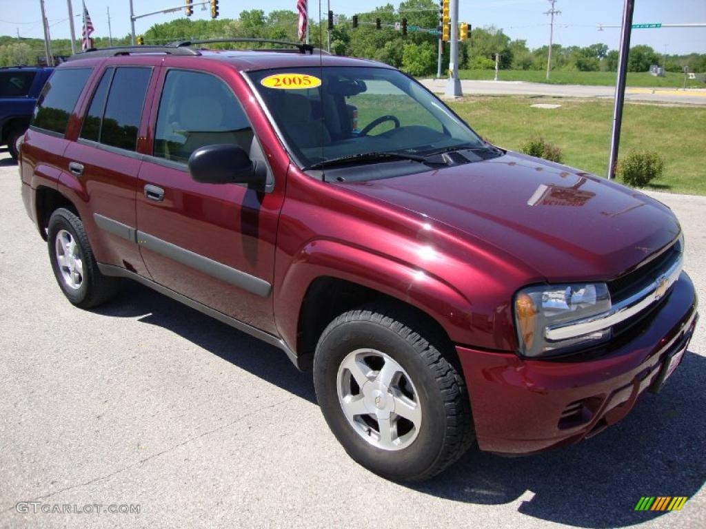 2005 TrailBlazer LS 4x4 - Majestic Red Metallic / Light Cashmere/Ebony photo #7