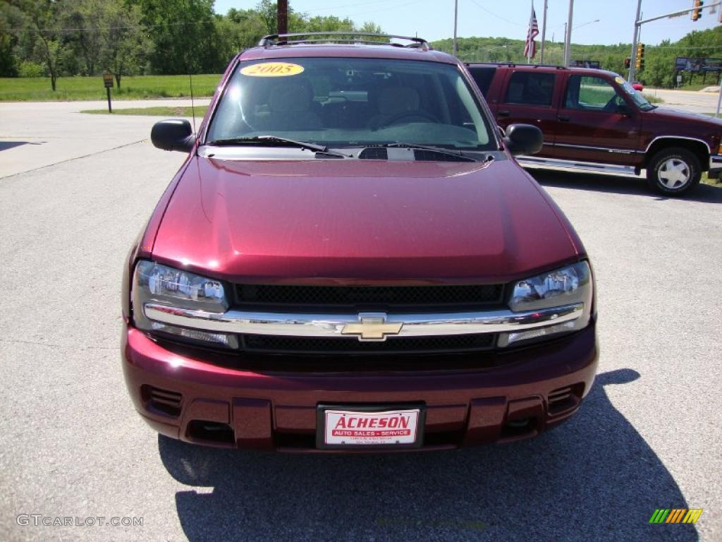 2005 TrailBlazer LS 4x4 - Majestic Red Metallic / Light Cashmere/Ebony photo #8