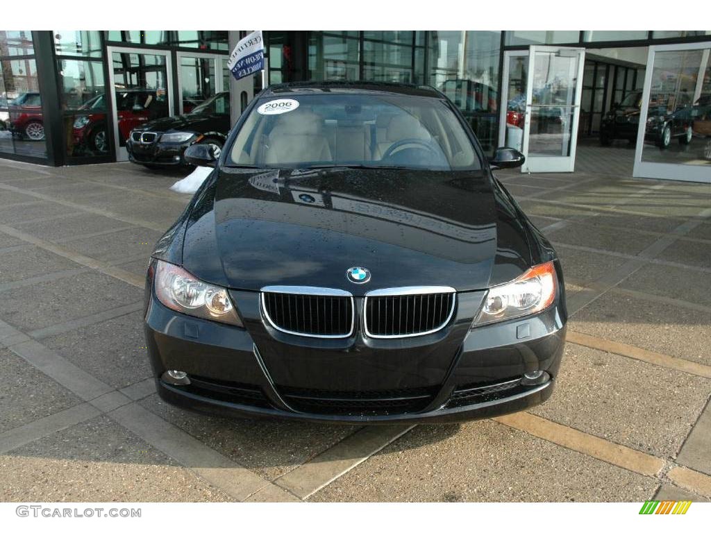 2006 3 Series 325xi Sedan - Jet Black / Beige Dakota Leather photo #3