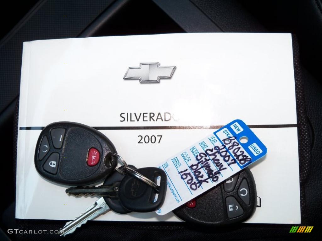 2007 Silverado 1500 LT Extended Cab - Black / Ebony Black photo #36