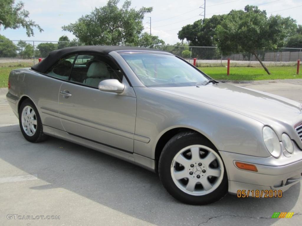 2003 CLK 320 Cabriolet - Pewter Silver Metallic / Ash photo #5