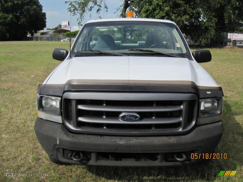 2000 F250 Super Duty XL Regular Cab - Oxford White / Medium Parchment photo #2