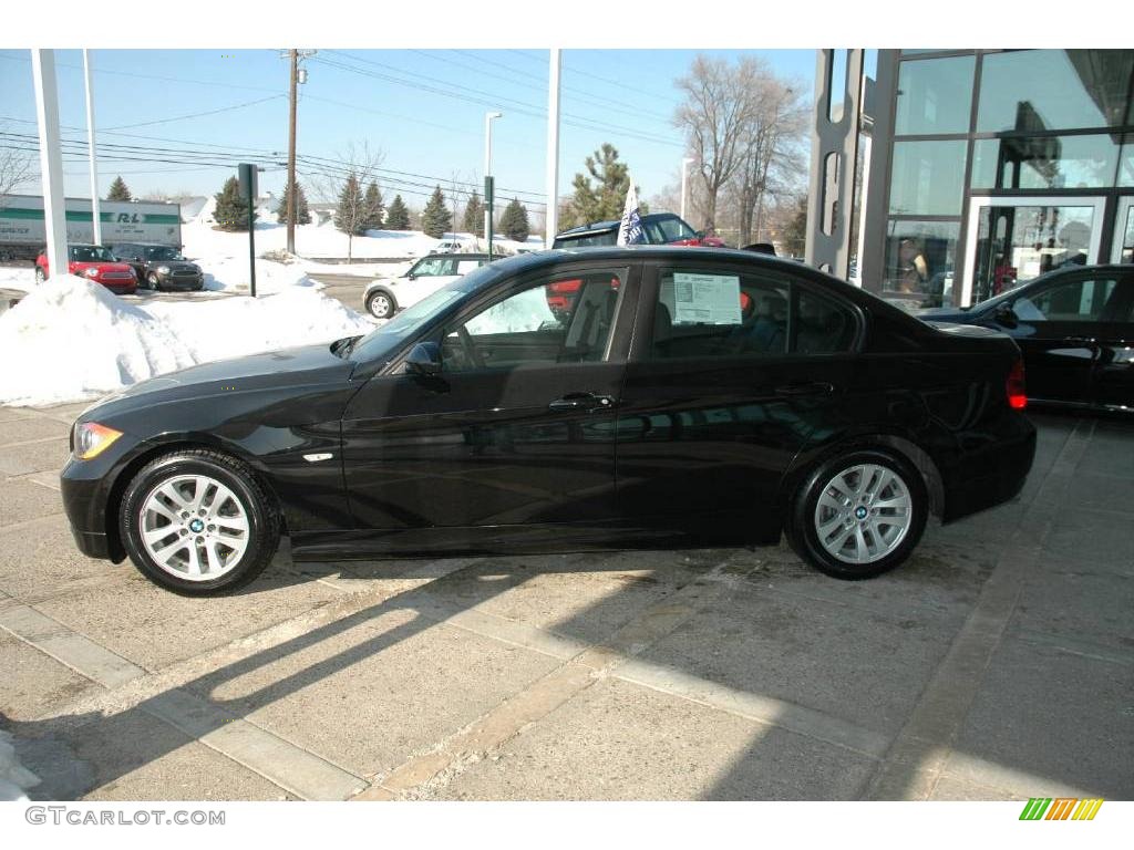 2006 3 Series 325i Sedan - Jet Black / Black Dakota Leather photo #5