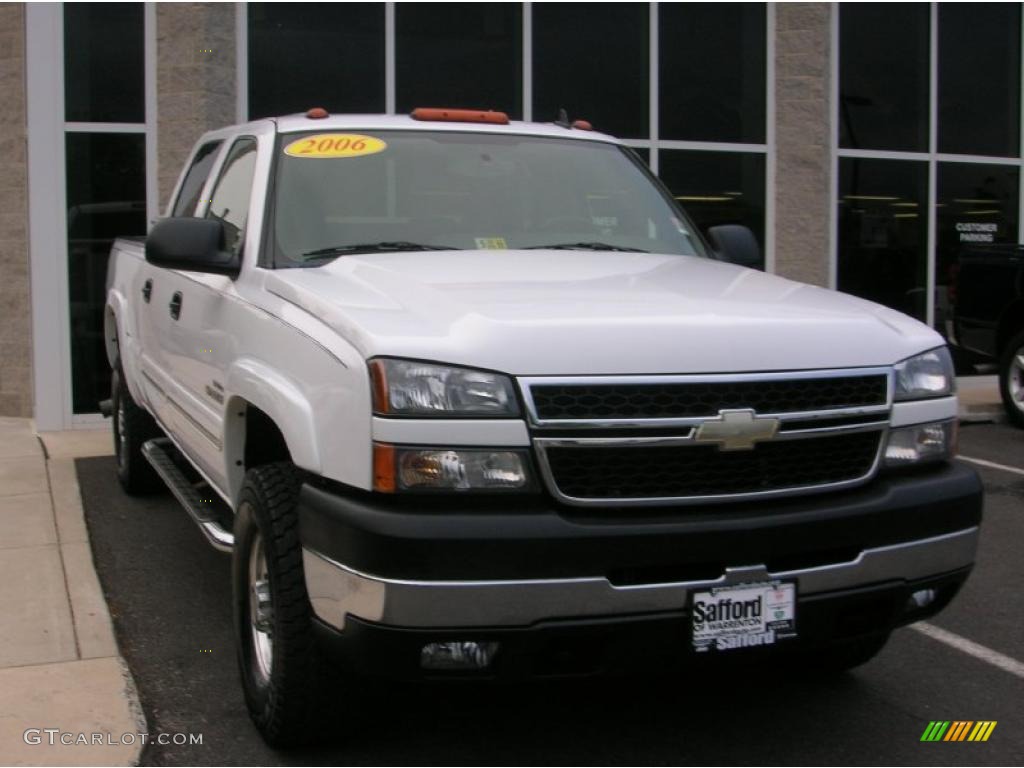 2006 Silverado 2500HD LT Crew Cab - Summit White / Dark Charcoal photo #10