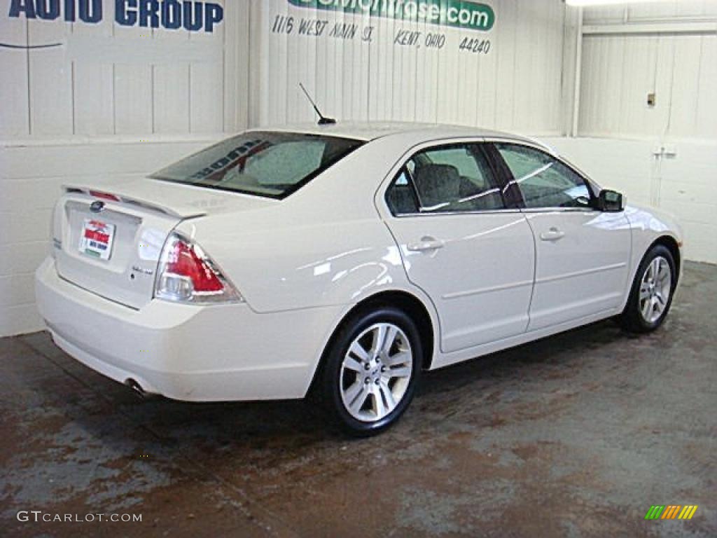 2008 Fusion SEL V6 - White Suede / Camel photo #5