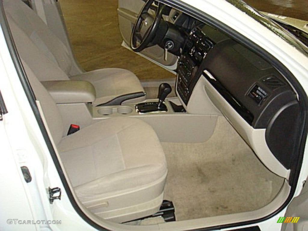 2008 Fusion SEL V6 - White Suede / Camel photo #10