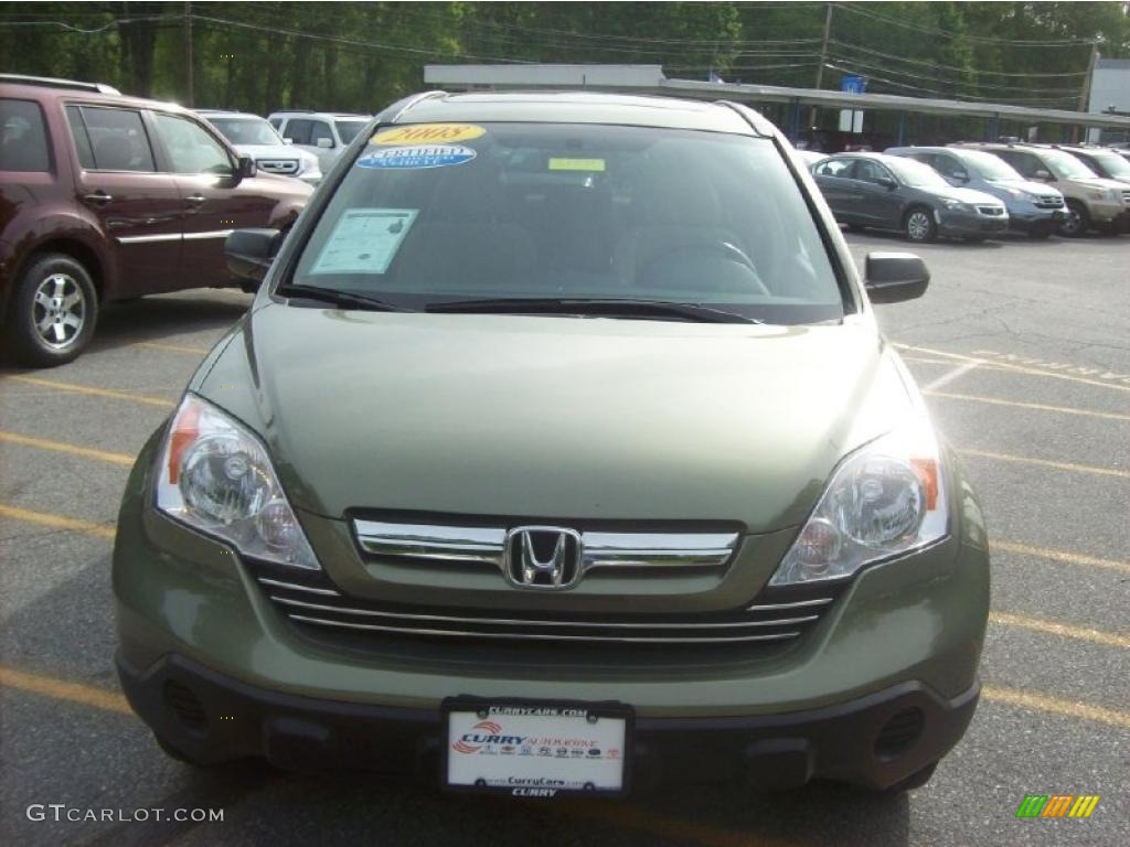 2008 CR-V EX 4WD - Green Tea Metallic / Ivory photo #3