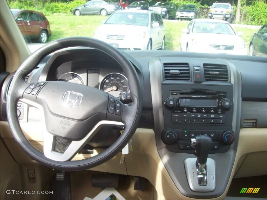 2008 CR-V EX 4WD - Green Tea Metallic / Ivory photo #5