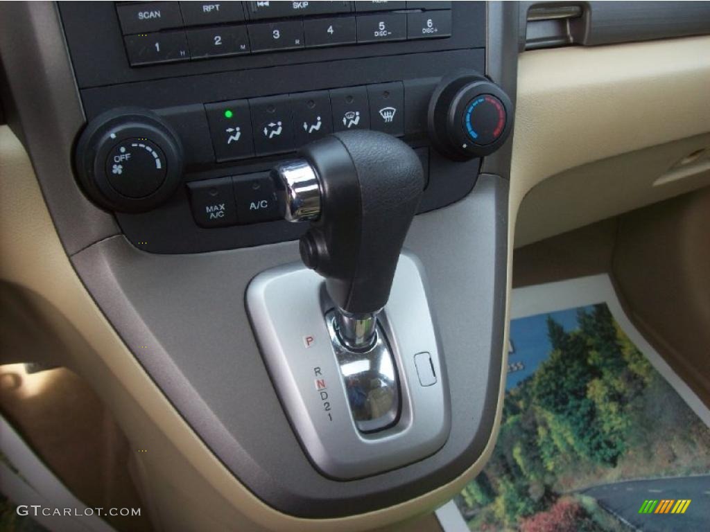 2008 CR-V EX 4WD - Green Tea Metallic / Ivory photo #18