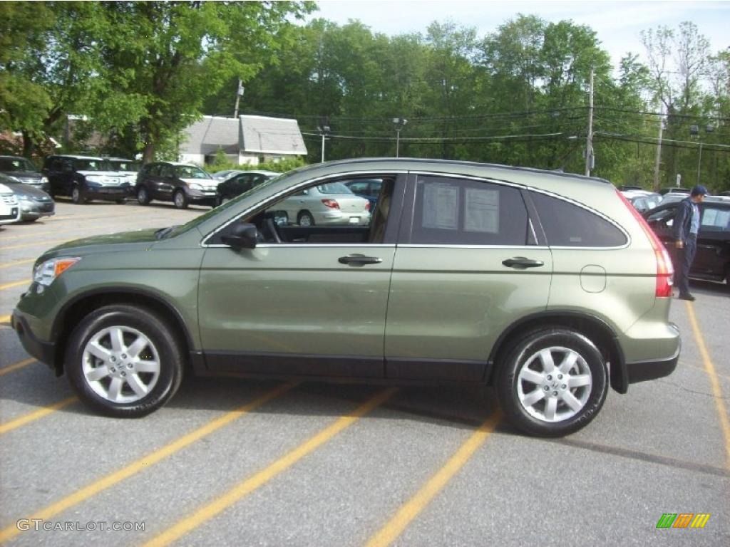 2008 CR-V EX 4WD - Green Tea Metallic / Ivory photo #24