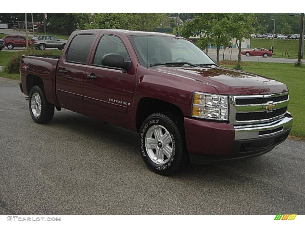 2009 Silverado 1500 LT Z71 Crew Cab 4x4 - Deep Ruby Red Metallic / Ebony photo #1