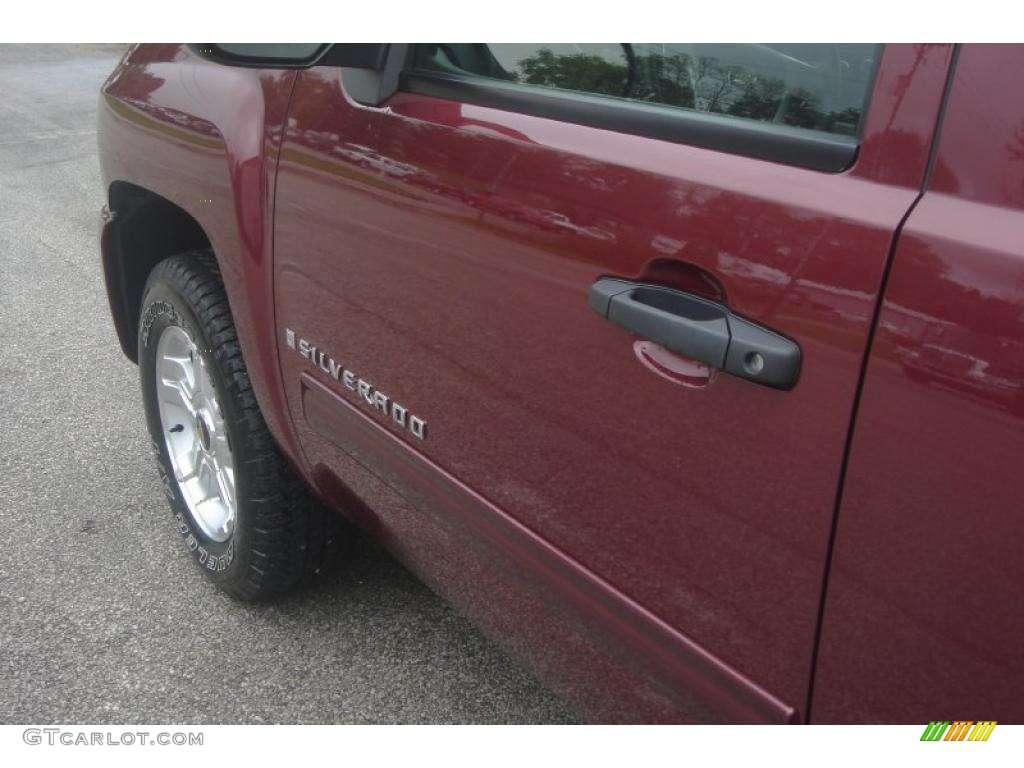 2009 Silverado 1500 LT Z71 Crew Cab 4x4 - Deep Ruby Red Metallic / Ebony photo #18