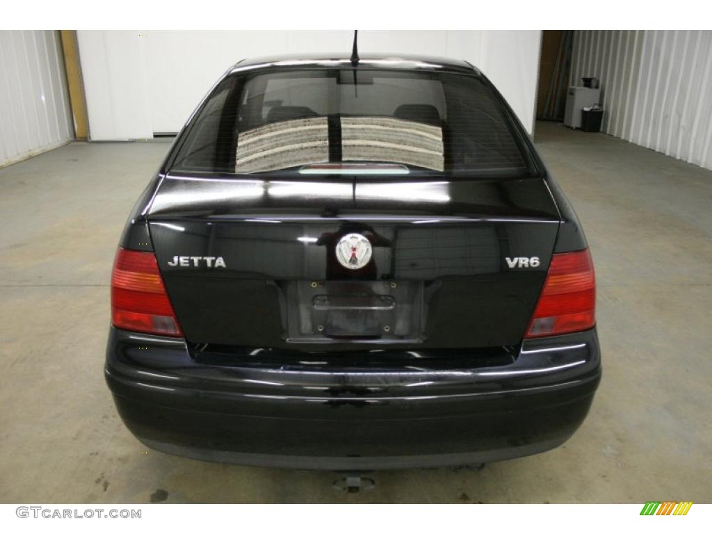 2000 Jetta GLS VR6 Sedan - Black / Gray photo #3