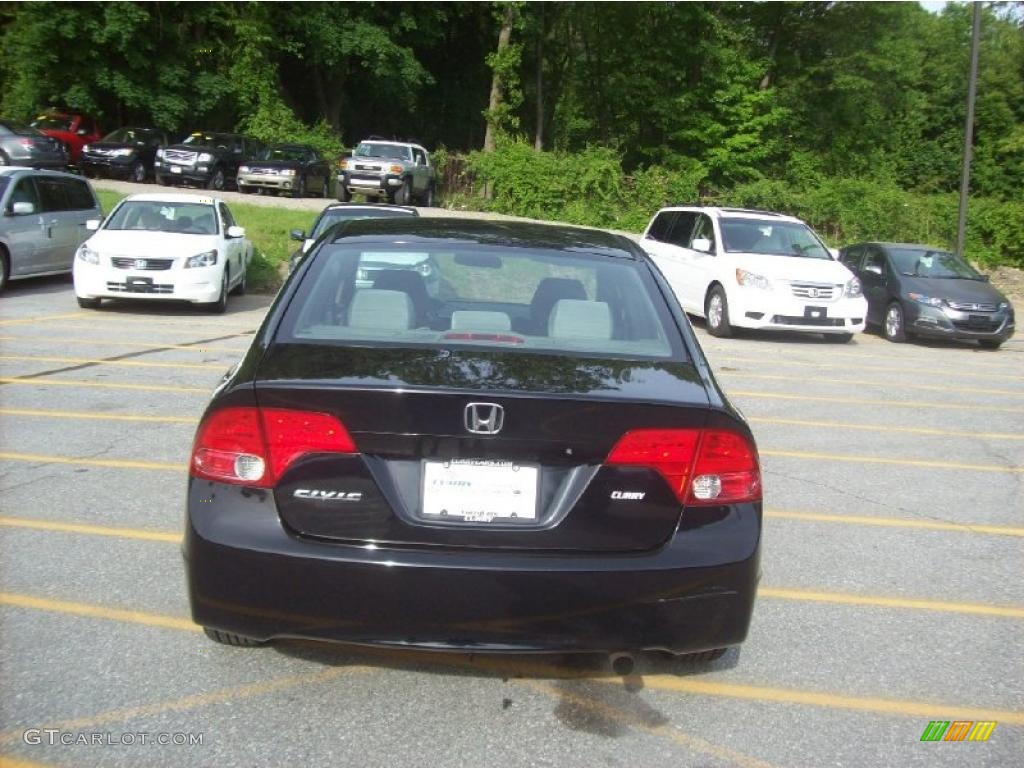 2007 Civic EX Sedan - Nighthawk Black Pearl / Black photo #22