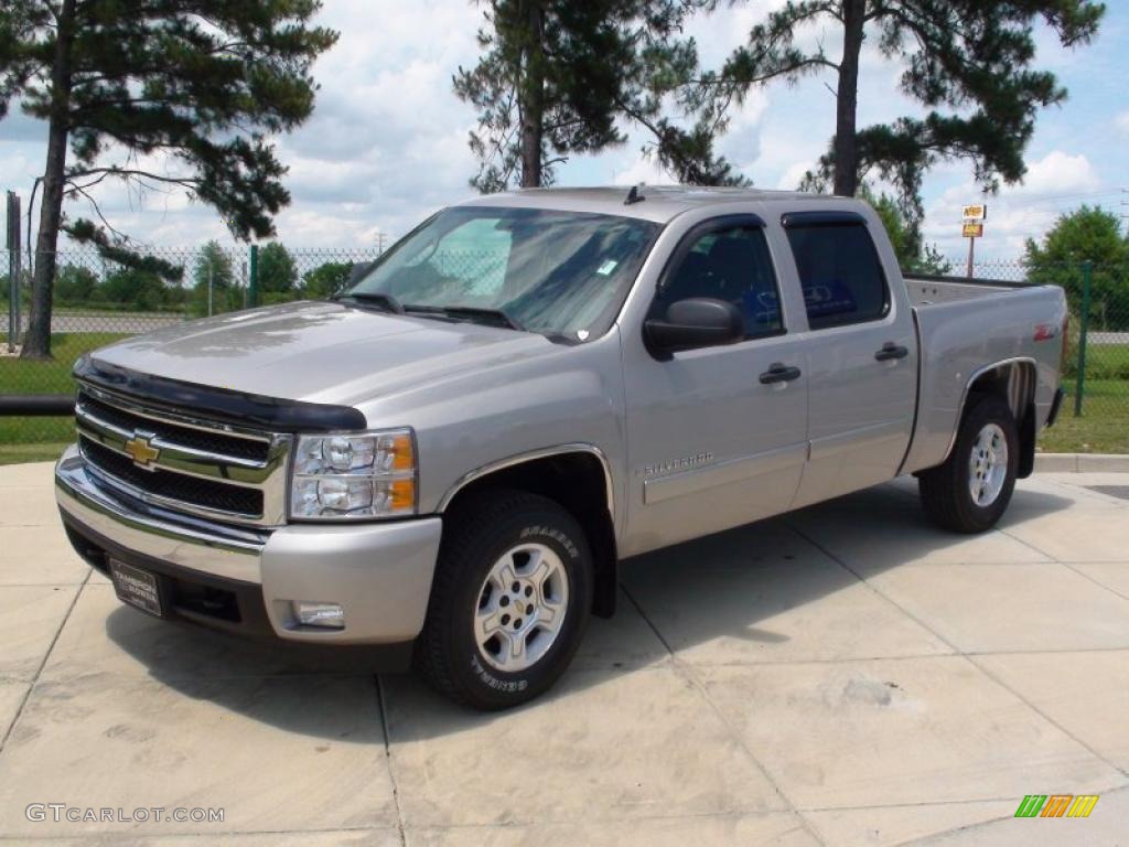 2008 Silverado 1500 LT Crew Cab - Silver Birch Metallic / Ebony photo #12