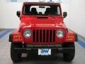 2004 Flame Red Jeep Wrangler SE 4x4  photo #7