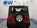 2004 Flame Red Jeep Wrangler SE 4x4  photo #8