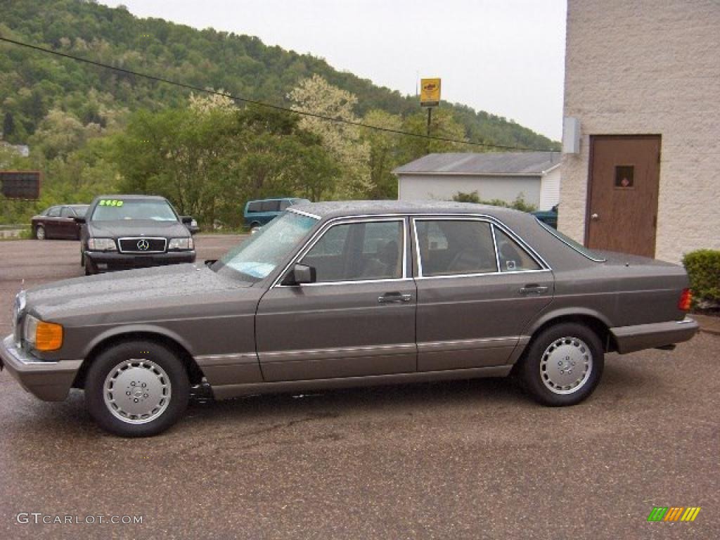 1991 S Class 300 SE - Pearl Grey Metallic / Parchment photo #4