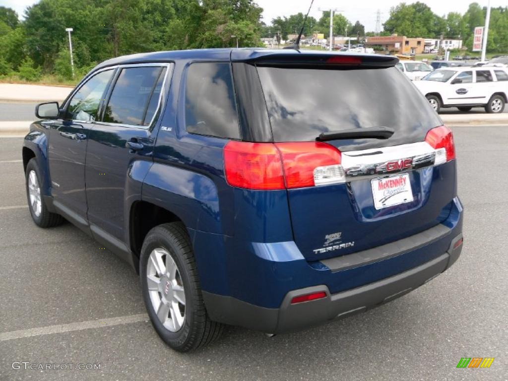 2010 Terrain SLE - Atlantic Blue Metallic / Jet Black photo #2